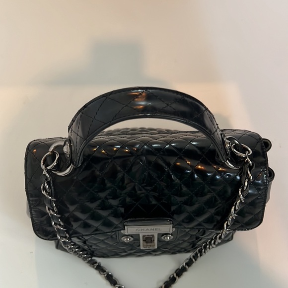 Chanel Glazed Lambskin Quilted Mademoiselle Kelly Top Handle Shoulder Bag, 2009 - Picture 8 of 17